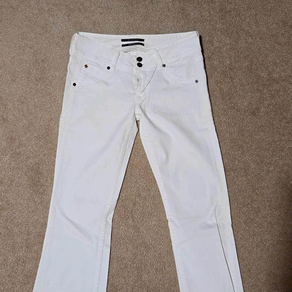 Hudson White Jeans size 27/32